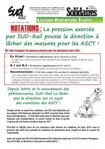 Tract liaison février 2014 Notations recto