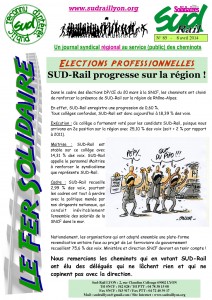 Fer Solidaire 85 la une