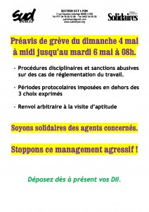 affiche annonce préavis ECT