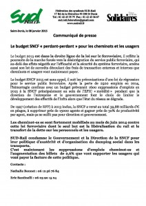 2015-01-08- communique´ Fe´de´ral budget SNCF
