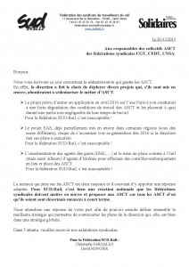 Courrier aux autres fédés 26 11 15